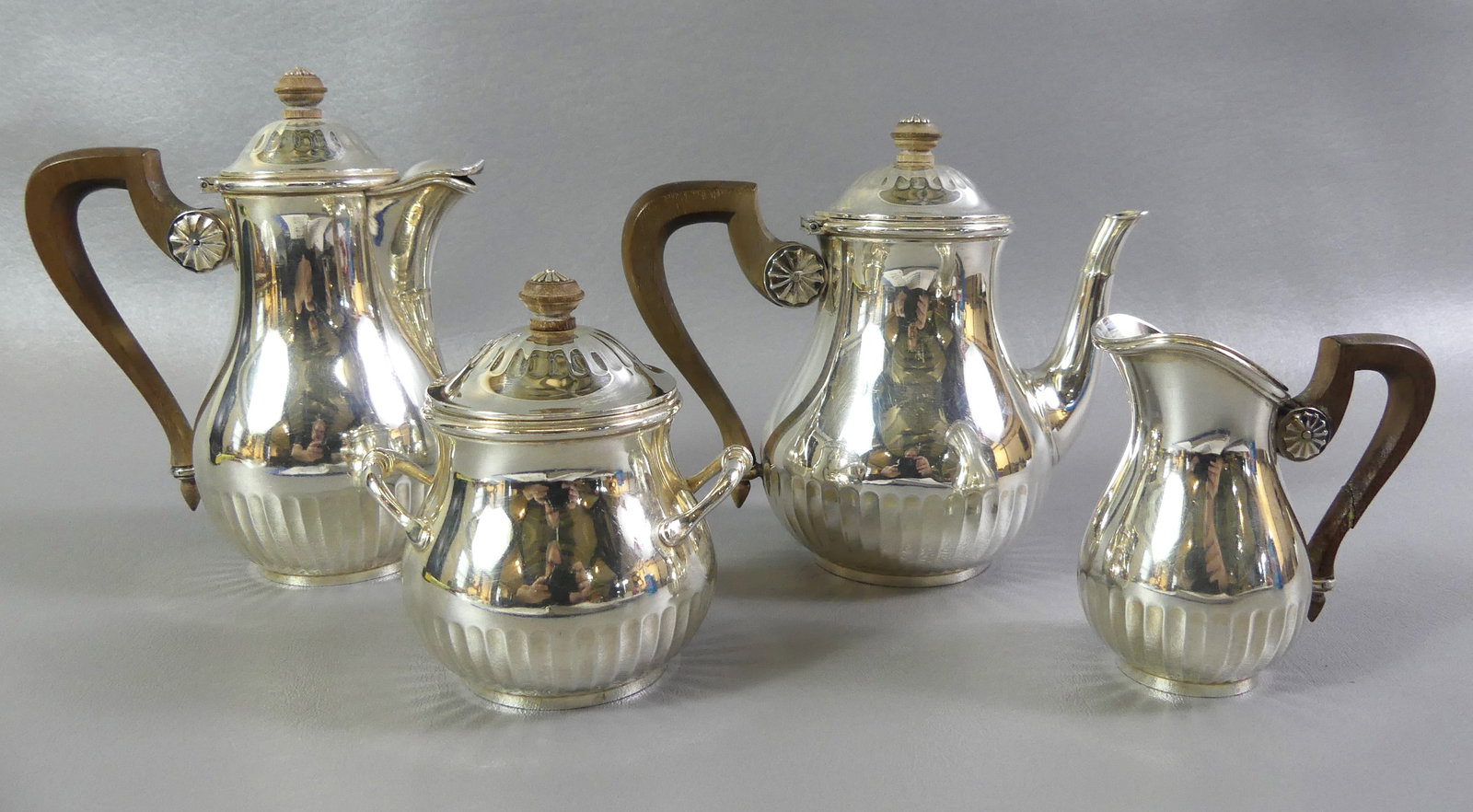 CARTIER STERLING SILVER 4 PC TEA SET (1 of 3)