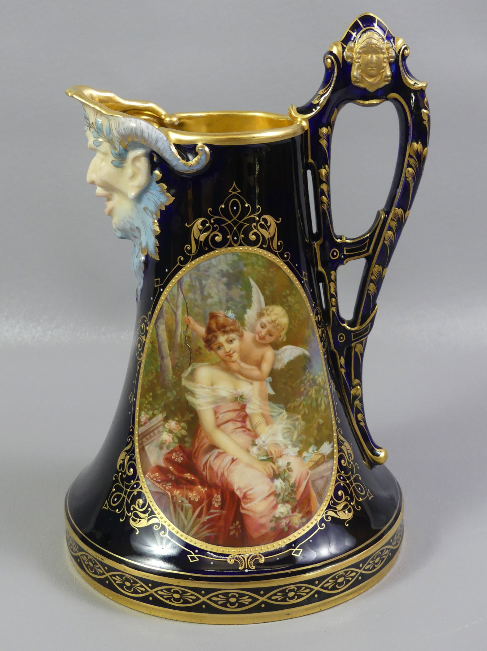 SUPERB VIENNA PITCHER SIGNED BOHMER (1 of 6)