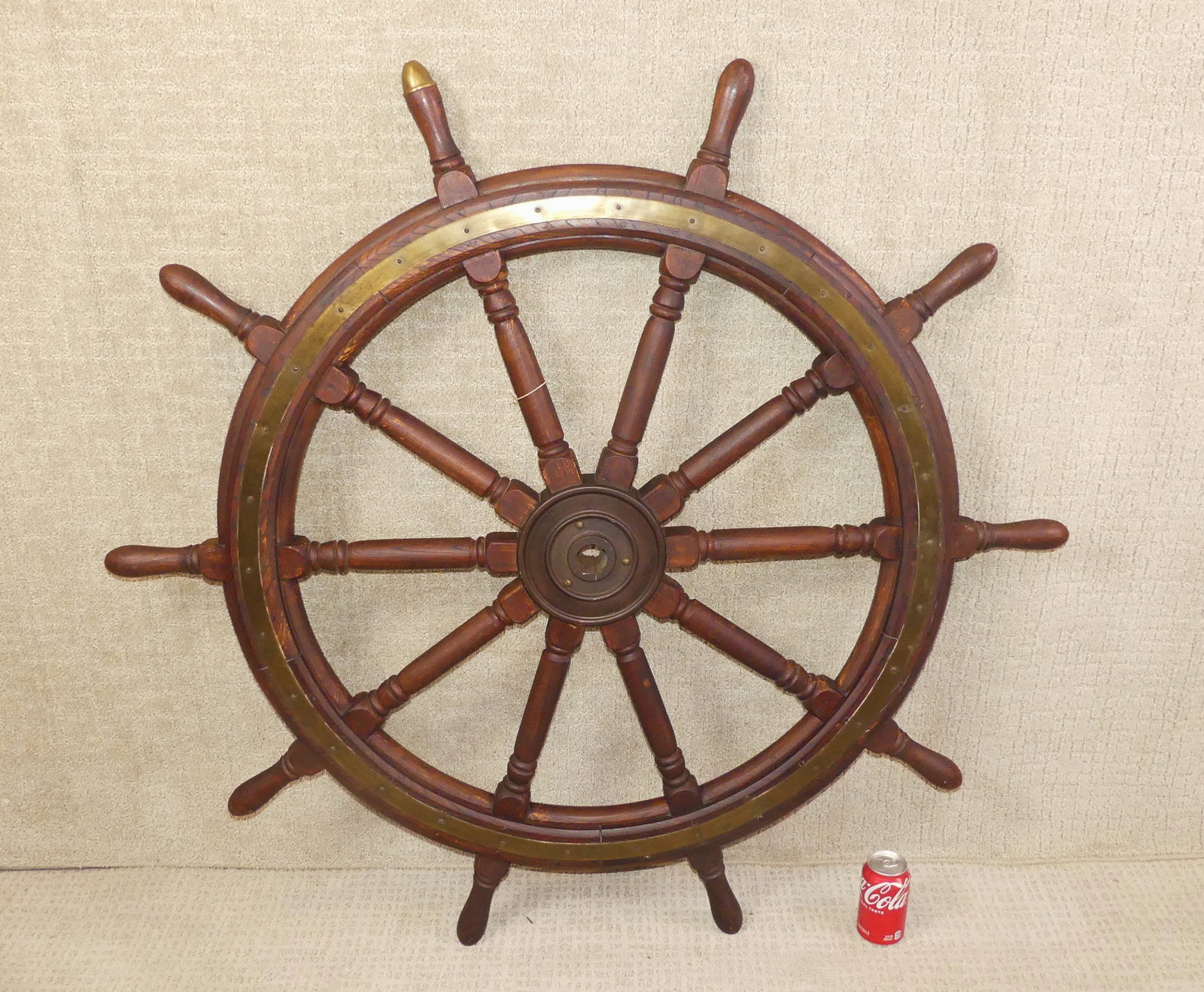 4 FT ANTIQUE SHIP WHEEL (1 of 3)