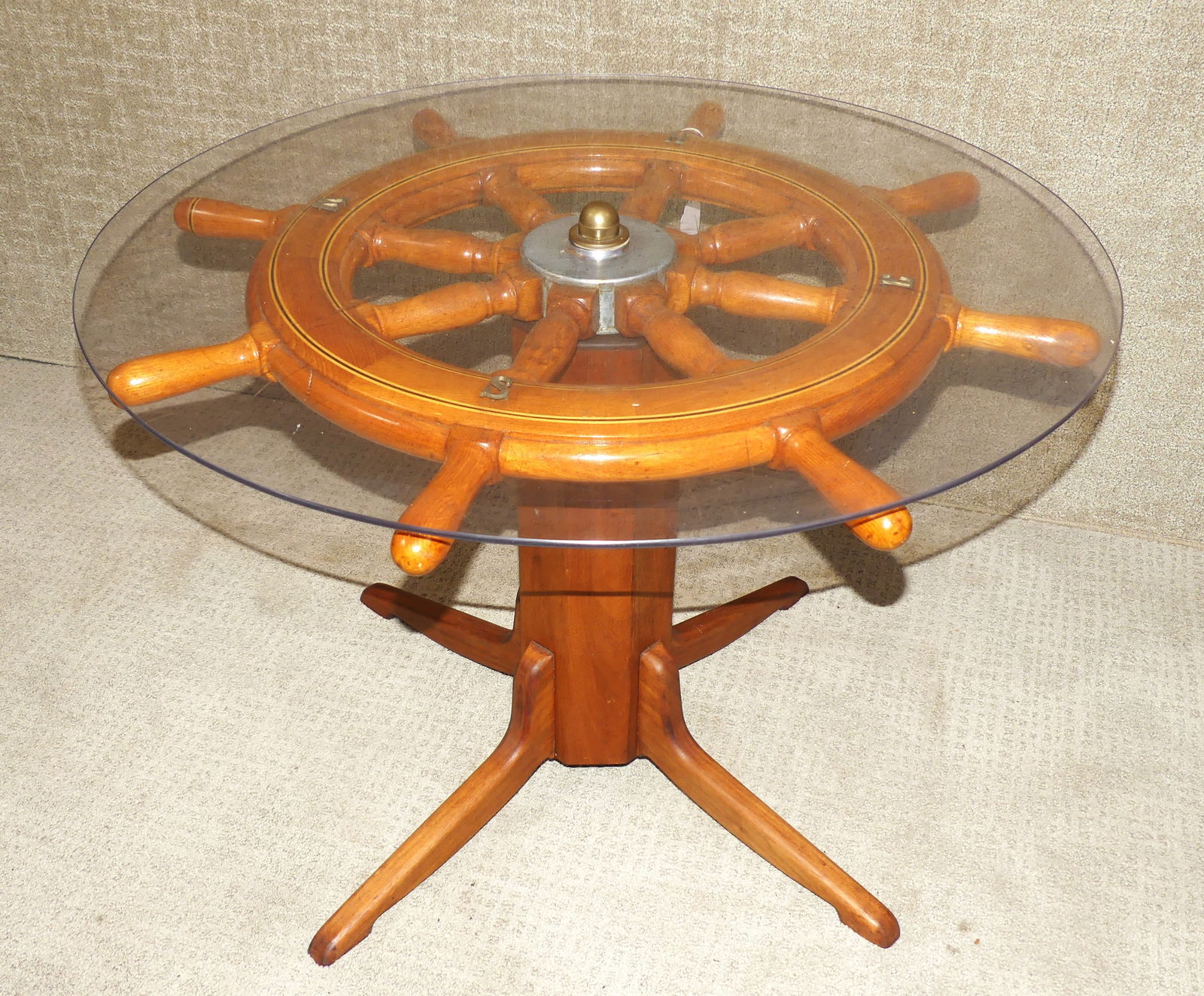 Ship's Wheel Coffee Table Auction