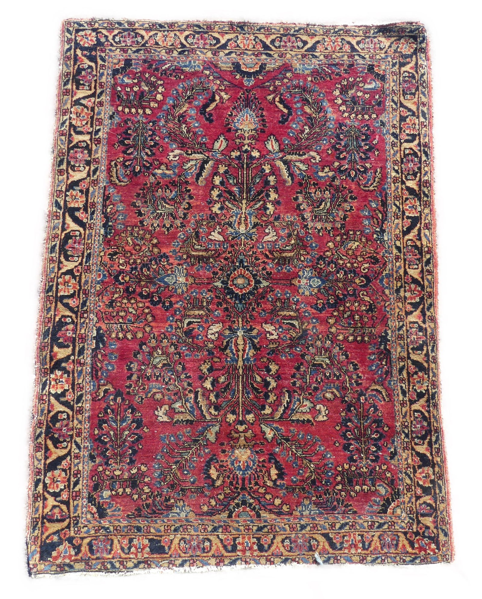 ANTIQUE SAROUK SCATTER RUG (1 of 3)