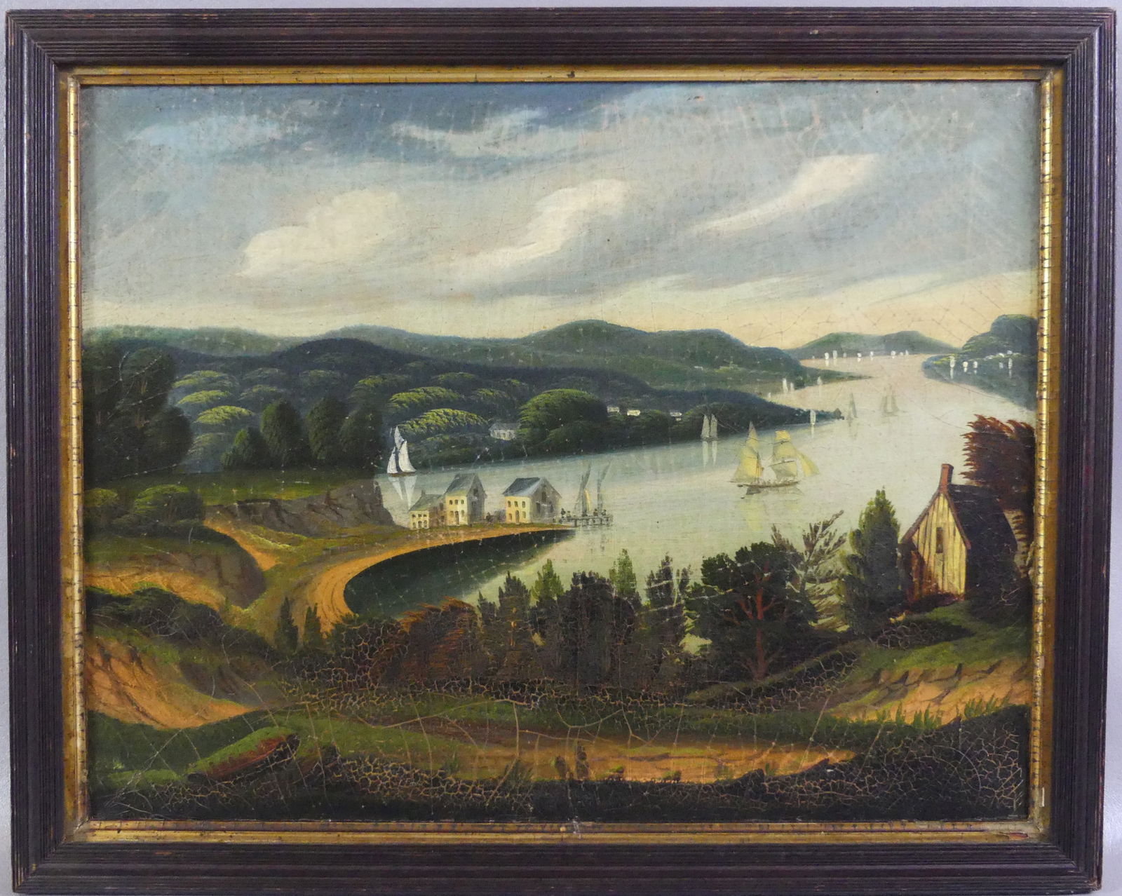 ATTR. THOMAS CHAMBERS - HUDSON RIVER PAINTING (1 of 5)