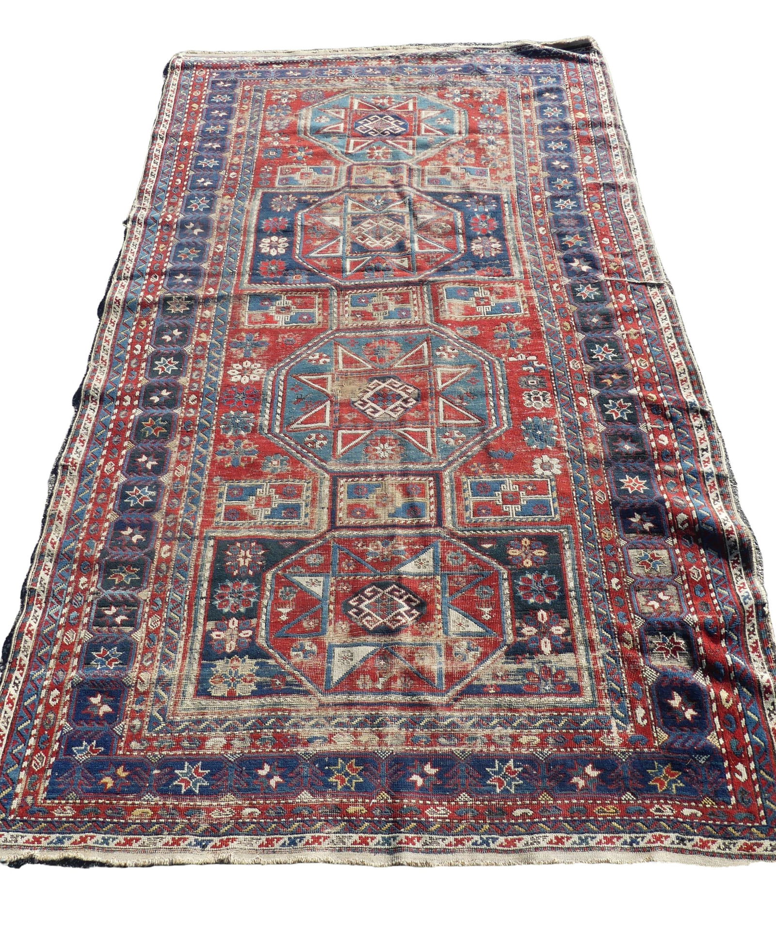ANTIQUE SHIRVAN LARGE SCATTER RUG (1 of 3)