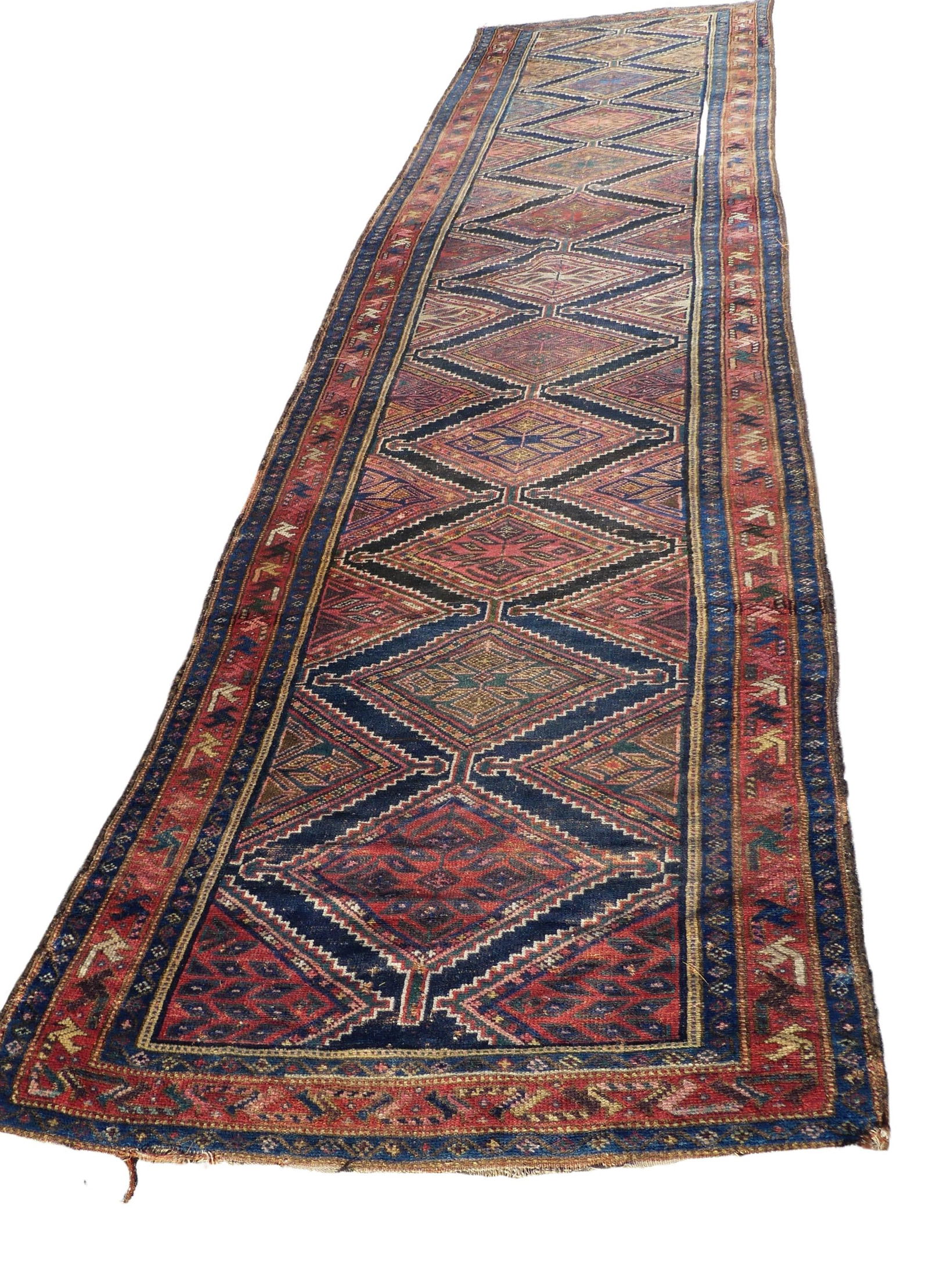 ANTIQUE ORIENTAL RUNNER CARPET 15 FT (1 of 5)