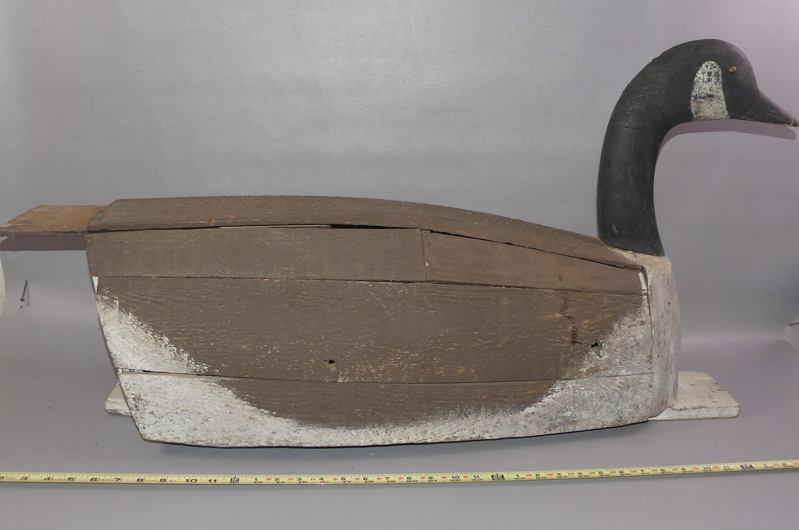 ELMER CROWELL SLAT GOOSE DECOY (1 of 5)