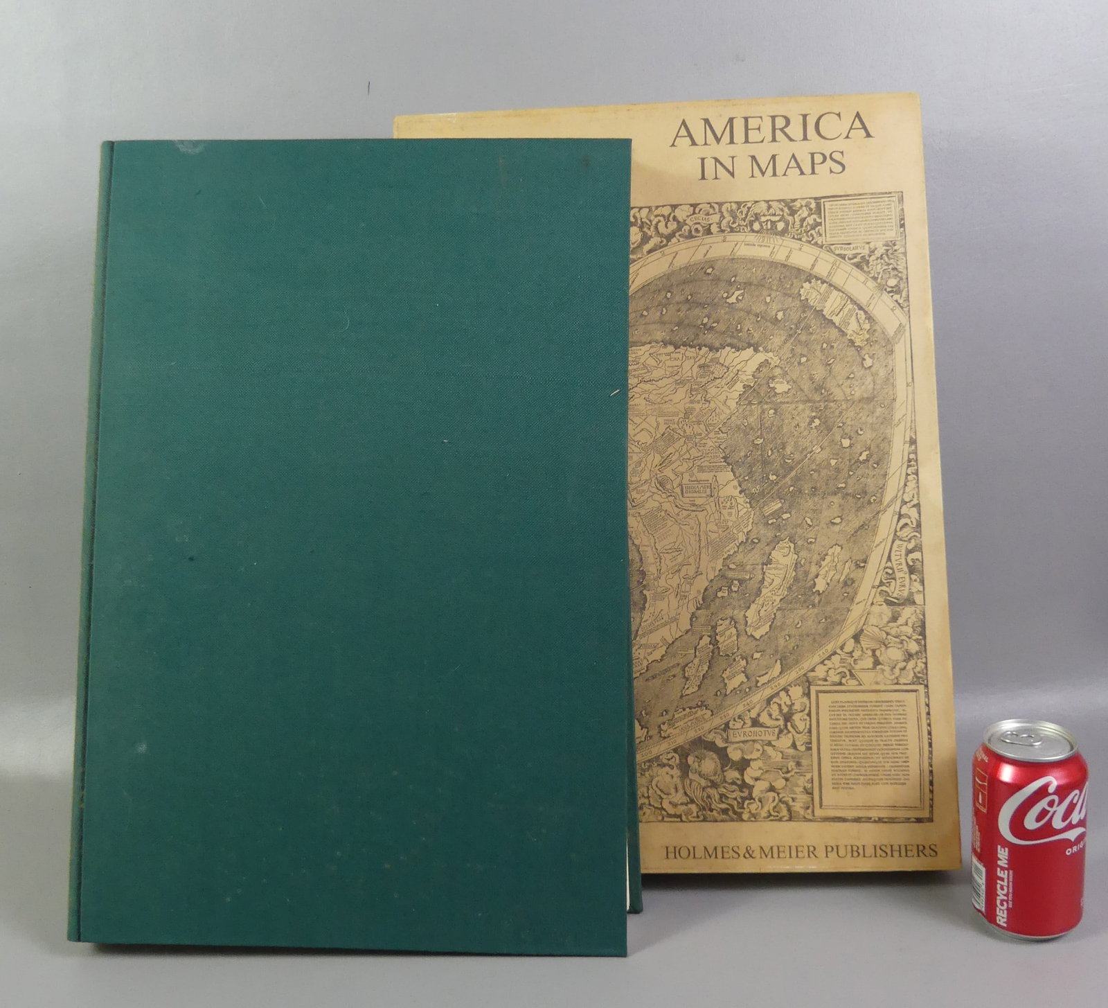 1976 AMERICA IN MAPS BOOK #330/1200: Large folio hardcover limited edition book wth dust sleeve --America in Maps--published 1976 by Homes and Meier NY. 20.5 x 14 inches. VG condition