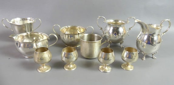 10 PIECES STERLING SILVER