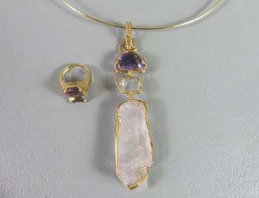 THREE 14K GOLD ITEMS