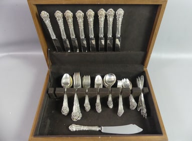 FRENCH RENAISSANCE STERLING FLATWARE SET BY R&B