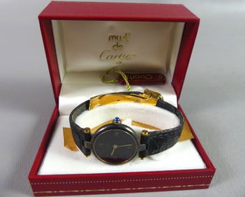 CARTIER LADY'S VERMEIL WATCH