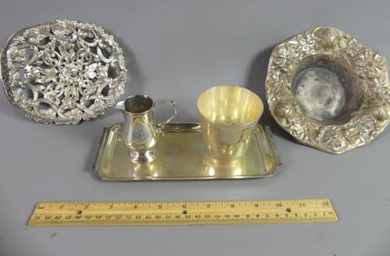 ASSORTED STERLING SILVER OBJECTS