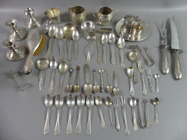 LARGE LOT STERLING SILVER ITEMS