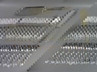 BIGELOW & KENNARD STERLING FLATWARE SET