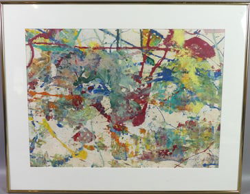 TARO YAMAMOTO DRIP WATERCOLOR PAINTING