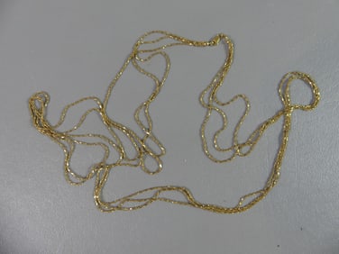 18K GOLD NECKLACE - 3 STRAND