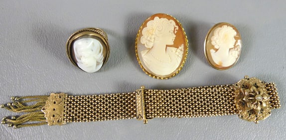 VICTORIAN GOLD JEWELRY LOT