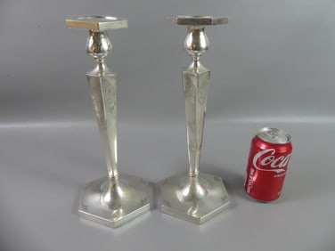 PR. STERLING TALL CANDLESTICKS