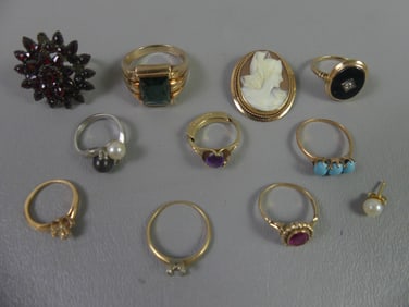 10K GOLD JEWELRY LOT