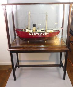 NANTUCKET LIGHTSHIP MODEL & STAND