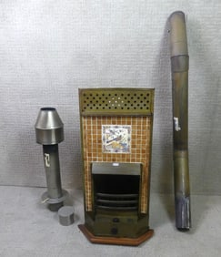 ANTIQUE TILED YACHT STOVE