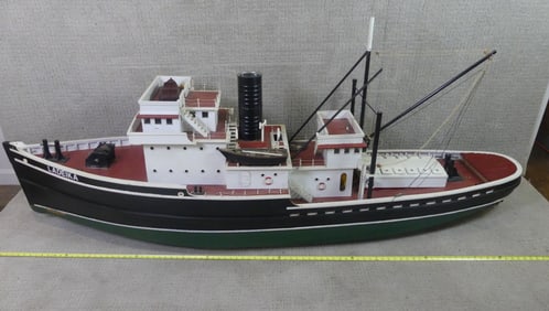 HUGE VINTAGE SHIP MODEL - LADIEKA