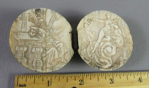 ANACREON CARVED BONE SPHERE