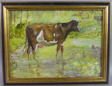 HERMANN D. MURPHY COW PAINTING