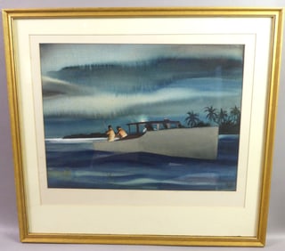 AVERY JOHNSON FISHERMEN PAINTING