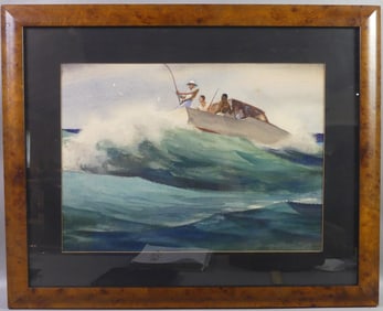 AVERY JOHNSON FISHING PAINTING