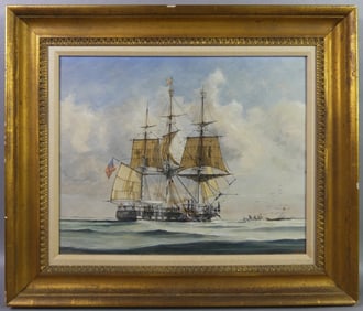 JOE HUNT WHALING PAINTING