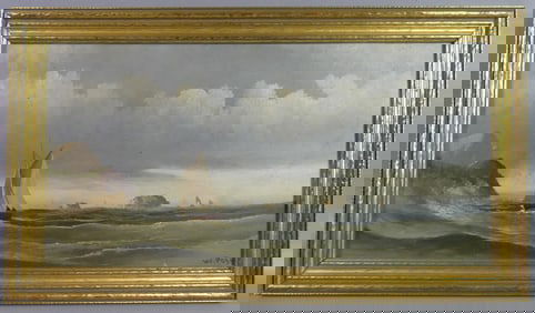 WILLIAM M. POST NAUTICAL PAINTING