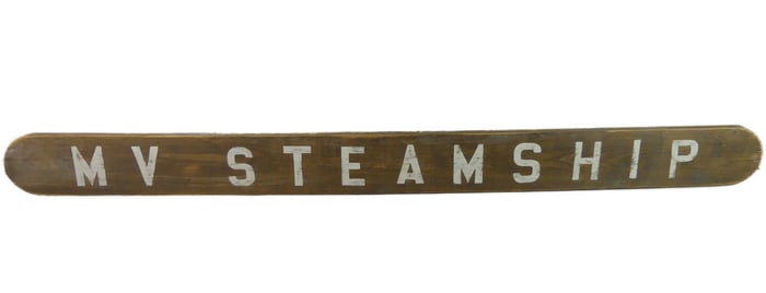 MARTHA'S VINEYARD STEAMSHIP SIGN