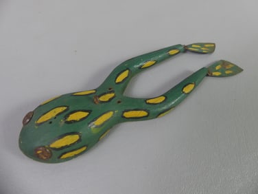 OLD WOOD FROG DECOY - NY