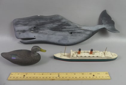 2 NAUTICAL ITEMS & VAN RYPER SHIP