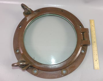 ANTIQUE BRONZE PORTHOLE