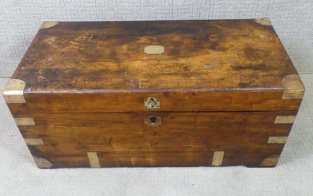 ANTIQUE SIGNED CAMPHOR CHEST