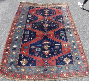 OLD ORIENTAL KARABAUGH RUG 5 X 9 FT.
