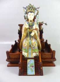 CHINESE PRINCESS ON THRONE FIGURE