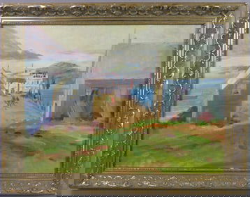 JOHN PAUPLIS PAINTING - MOHEGAN FERRY