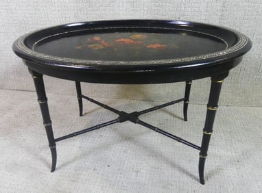 FLORAL PAINTED COFFEE TABLE