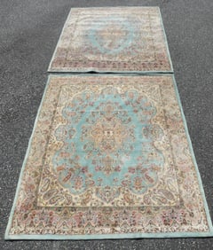 PAIR KIRMAN 6 X 7 FOOT CARPETS
