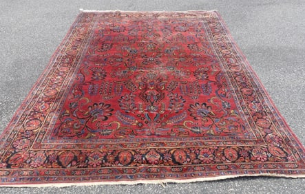 FINE SAROUK ROOM SIZE CARPET 9 X 12