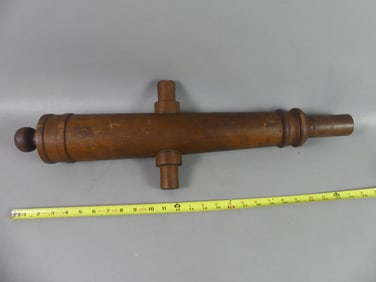 ANTIQUE WOOD CANNON MOLD
