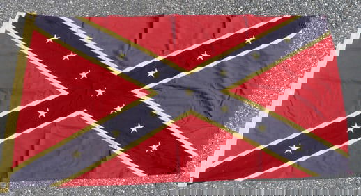 VINTAGE 5 FOOT CONFEDERATE FLAG
