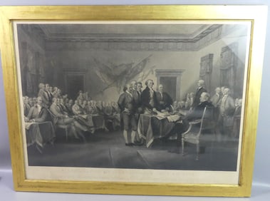 DECLARATION OF INDEPENDENCE PRINT AFTER TRUMBULL