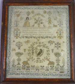 ANTIQUE SAMPLER - JANE LANE