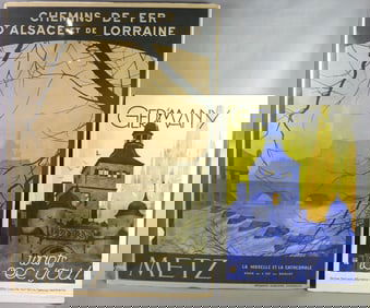 2 TRAVEL POSTERS - FRANCE & GERMANY