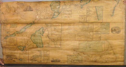 1858 WALLING MAP OF NANTUCKET