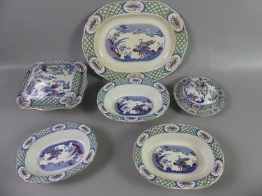 6 PCS. OLD CHELSEA FURNIVAL CHINA