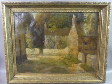 ANTIQUE SIGNED CONTINENTAL PAINTING